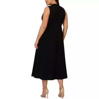 Женский укороченный комбинезон в стиле колор-блок Adrianna Papell, черный/слоновая кость