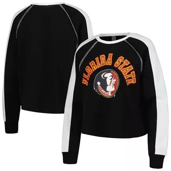Женский укороченный пуловер Gameday Couture Black Florida State Seminoles Blindside Raglan, цвет Fsu Black