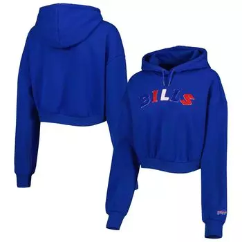 Женский укороченный пуловер с капюшоном The Wild Collective Royal Buffalo Bills
