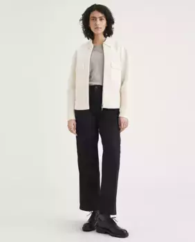 Женский укороченный шерстяной кардиган Dockers, кремовый