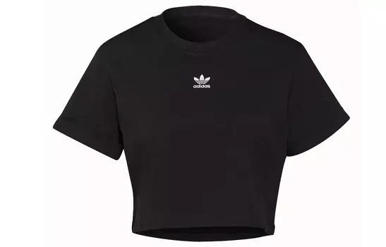Женский укороченный топ Adidas Originals, цвет Black