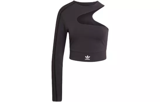 Женский укороченный топ Adidas Originals, цвет Black
