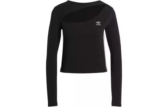 Женский укороченный топ Adidas Originals, цвет Black