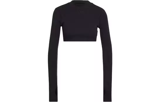 Женский укороченный топ Adidas Originals, цвет Black