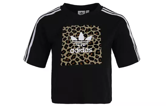 Женский укороченный топ Adidas Originals, цвет Black