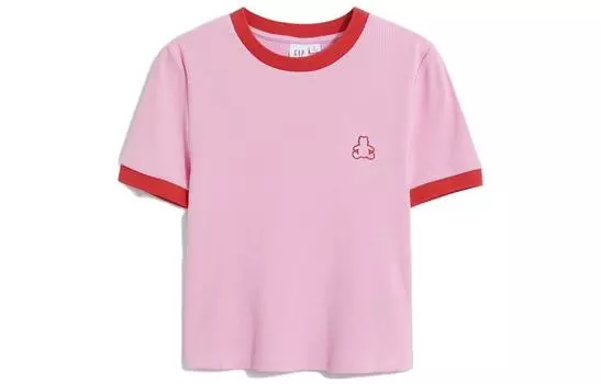 Женский укороченный топ GAP, цвет Pink