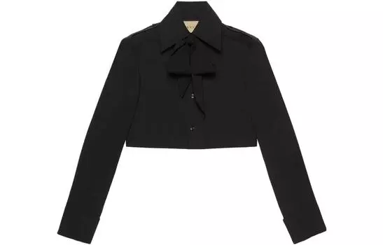 Топ укороченный женский Gucci, черный