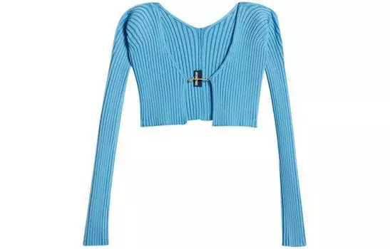 Женский укороченный топ Jacquemus, цвет Blue