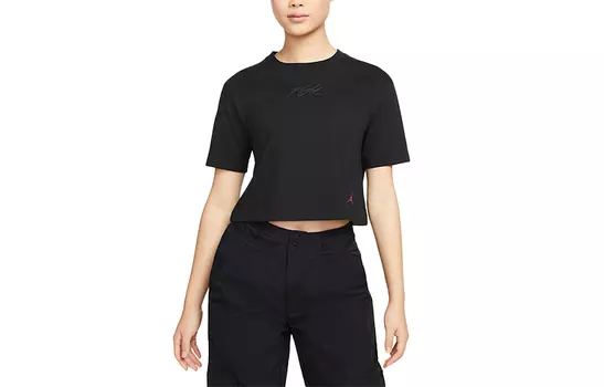 Женский укороченный топ Jordan, цвет Black
