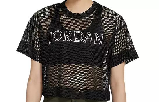 Женский укороченный топ Jordan, цвет Black
