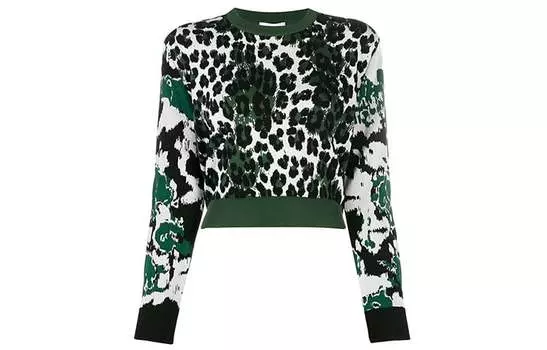 Женский укороченный топ KENZO, цвет Army Green