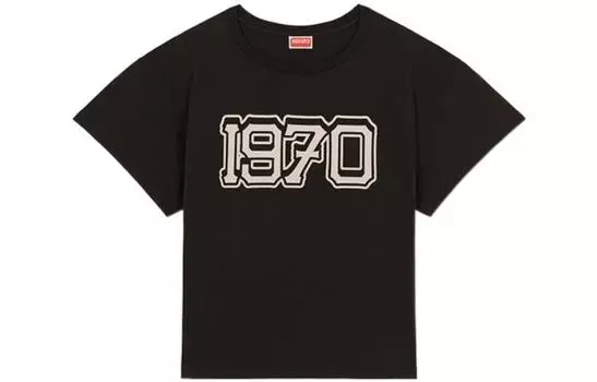 Футболка женская Kenzo x Nigo 1970 Varsity Boxy, черный