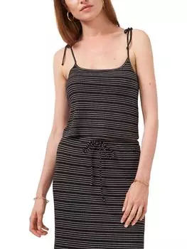 Женский укороченный топ-комбинезон в полоску 1.State, цвет rich black