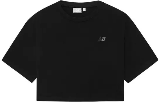 Женский укороченный топ New Balance, цвет Black