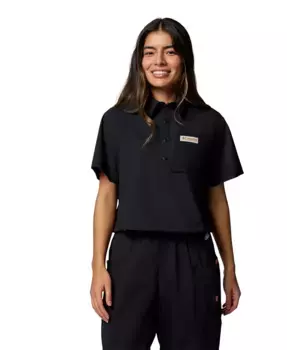 Женский укороченный топ с коротким рукавом Cove Beach Columbia, зеленый