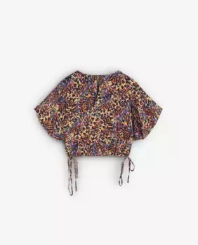 Женский укороченный топ с регулируемым низом на кулиске Scalpers, мультиколор