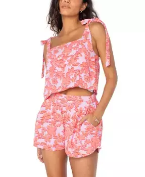 Женский укороченный топ с завязками на плечах Sunny Adelaide Roxy, фиолетовый