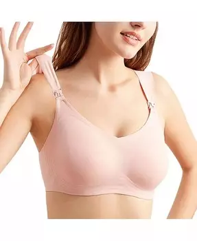Женский ультрамягкий и бесшовный бюстгальтер для кормления Sunveno, розовый