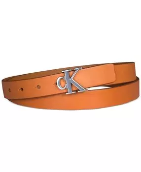 Женский узкий ремень с пряжкой с монограммой ck Calvin Klein