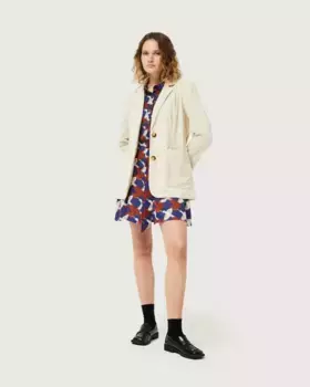 Женский вельветовый пиджак на пуговицах Compaa Fantstica, цвет Crudo