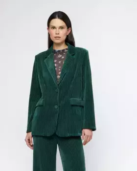 Женский вельветовый пиджак с карманами Wild Pony, зеленый