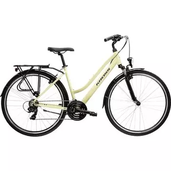 Женский велосипед Kross Trans 1.0 Lady, бежевый/фиолетовый