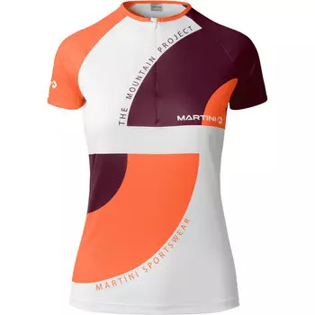 Женский велосипедный трикотаж Sunrise с половиной молнией Martini Sportswear, цвет Mango-Fairy Tale