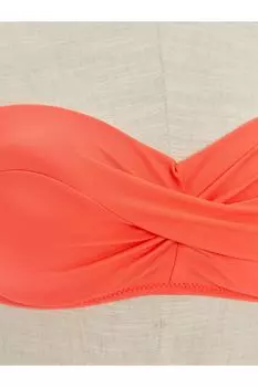 Женский верх бикини с рюшами LC Waikiki, красный