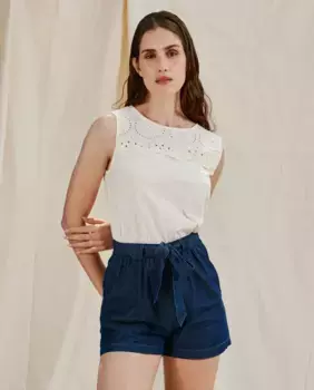 Женский верх с рукавами jdy, белый