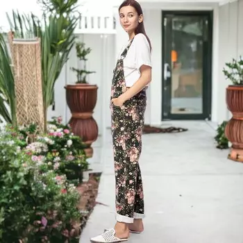 Женский винтажный комбинезон прямого кроя Anna-Kaci, цвет Olive Green