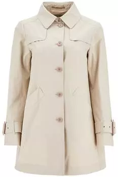 Женский водонепроницаемый хлопковый плащ средней длины Herno с пуговицами, бежевый