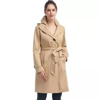 Женский водонепроницаемый плащ с капюшоном Bgsd Eva BGSD, цвет Tan