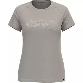 Женский восхождение PW 130 Бег Велосипед Поход футболка Odlo, серый