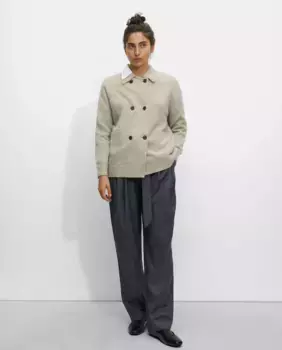 Женский вязаный кардиган с однотонными пуговицами Parfois, натуральный