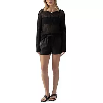 Женский вязаный крючком пуловер-топ Sanctuary, черный