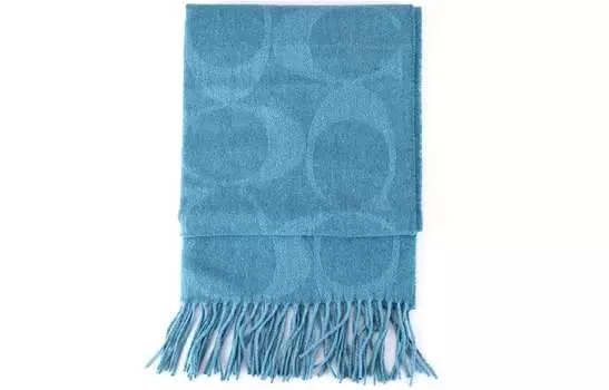 Женский вязаный шарф COACH, Turquoise