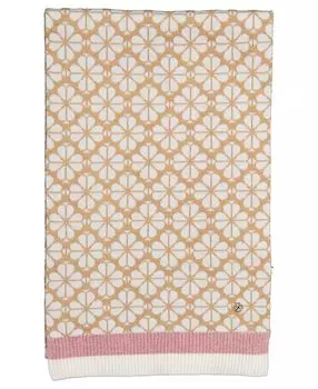 Женский вязаный шарф в полоску с пиковым цветком kate spade new york