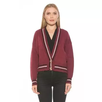 Женский вязаный свитер ALEXIA ADMOR Cathrine, цвет Burgundy Multi