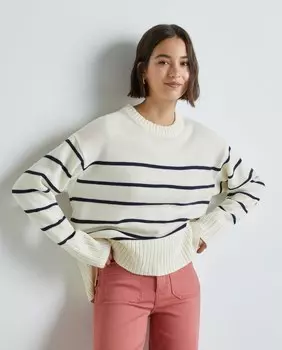 Женский вязаный свитер с круглым вырезом Easy Wear