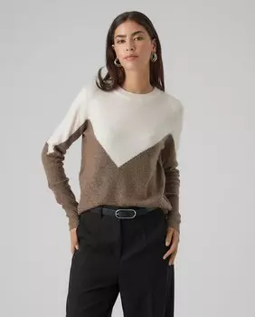 Женский вязаный свитер с круглым вырезом Vero Moda