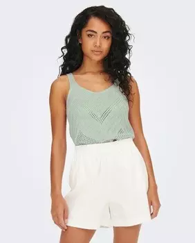 Женский вязаный топ на бретелях Jdy, зеленый