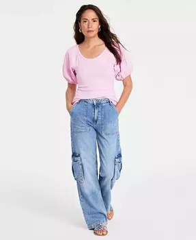 Женский вязаный топ с круглым вырезом On 34th, розовый