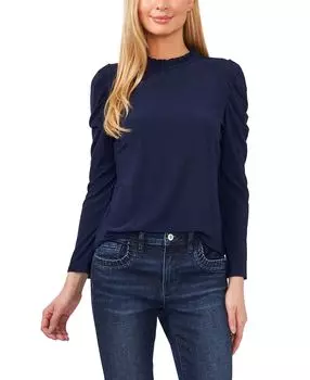 Женский вязаный топ с воротником-стойкой и длинными рукавами CeCe, мульти