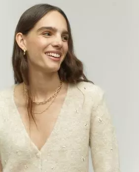 Женский вязаный жакет на пуговицах Tintoretto