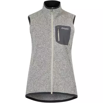 Женский вязаный жилет Kamphaug Bergans, бежевый