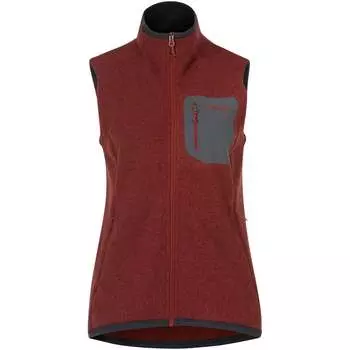 Женский вязаный жилет Kamphaug Bergans, красный