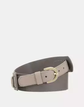 Женский высокий кожаный ремень Dudu, цвет Topo