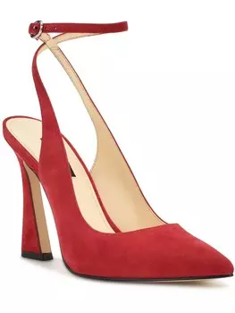 Женский замшевый ремень Tabita с острым носком на щиколотке Nine West, цвет Medium Red