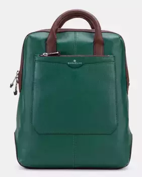 Женский зеленый кожаный рюкзак Scharlau, зеленый