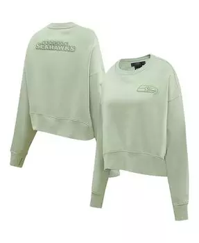 Женский зеленый пуловер нейтрального цвета Seattle Seahawks Pro Standard, зеленый